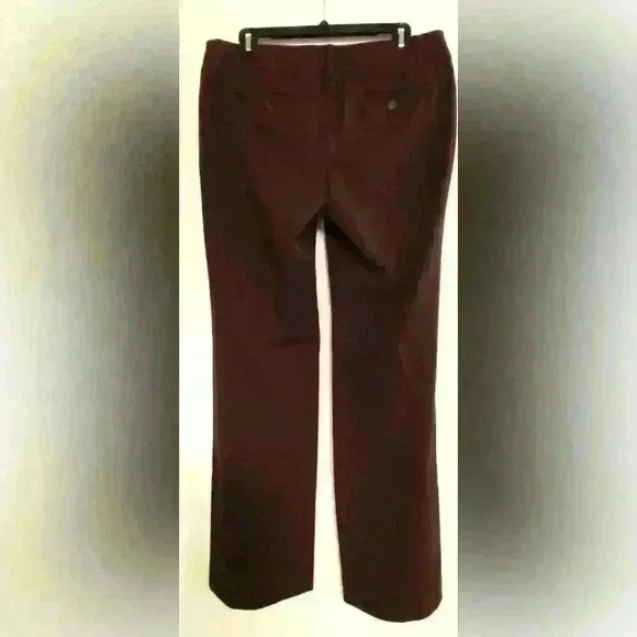 Ann Taylor Loft Marisa Trouser Burgundy size 8 - Picture 2 of 5